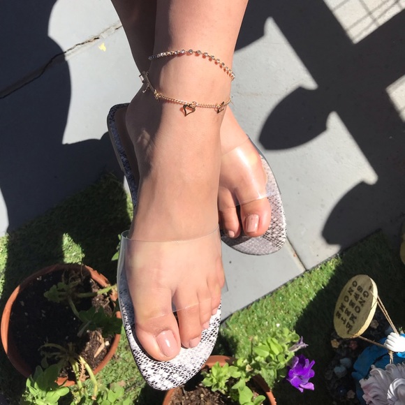 New snake sandal with transparent band - Picture 11 of 11